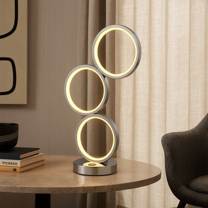 Iva LED Touch Table Lamp - Rose Gold/Chrome - Image 3