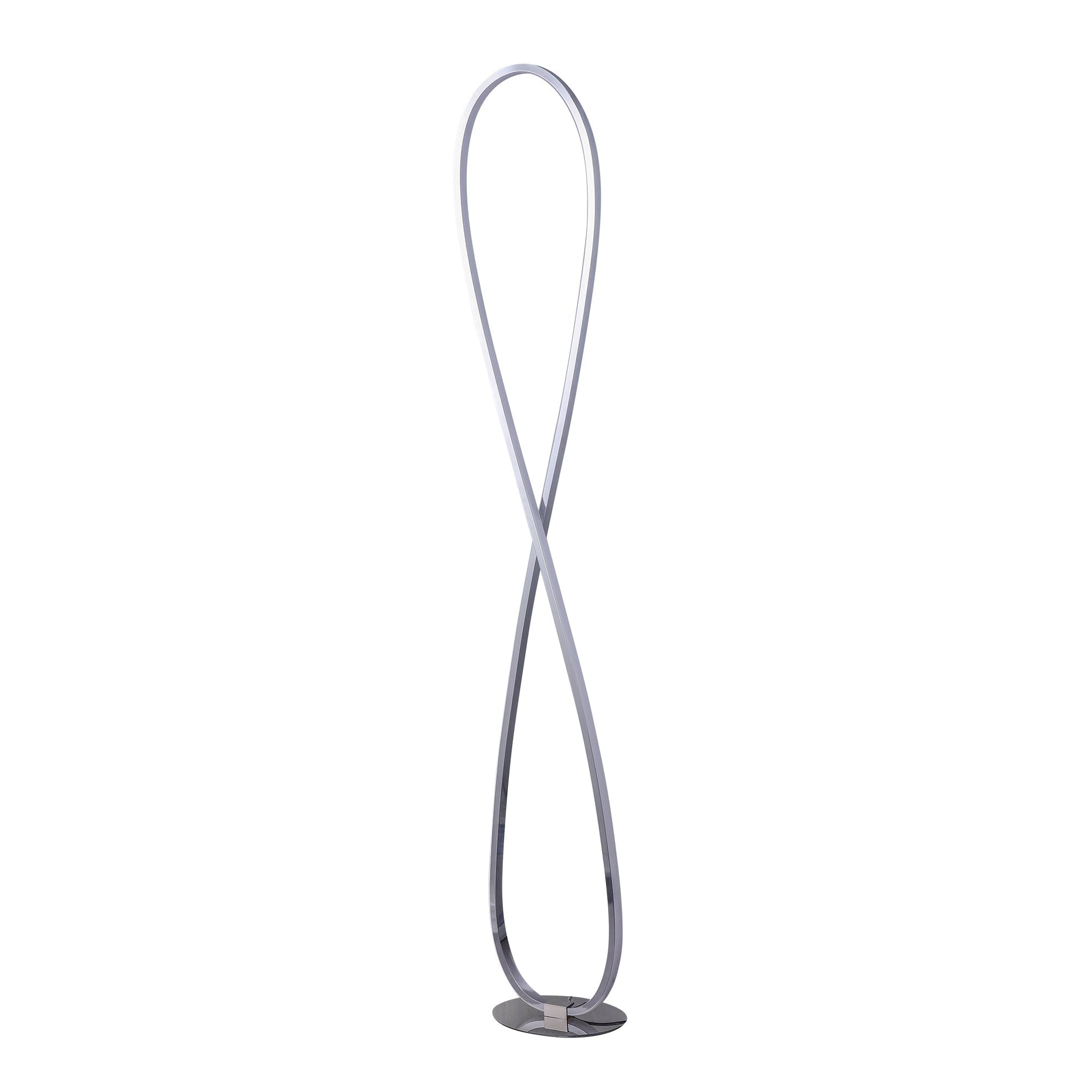 Infinite LED Floor Lamp - Chrome - Image 8