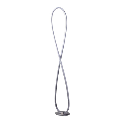 Infinite LED Floor Lamp - Chrome - Image 8