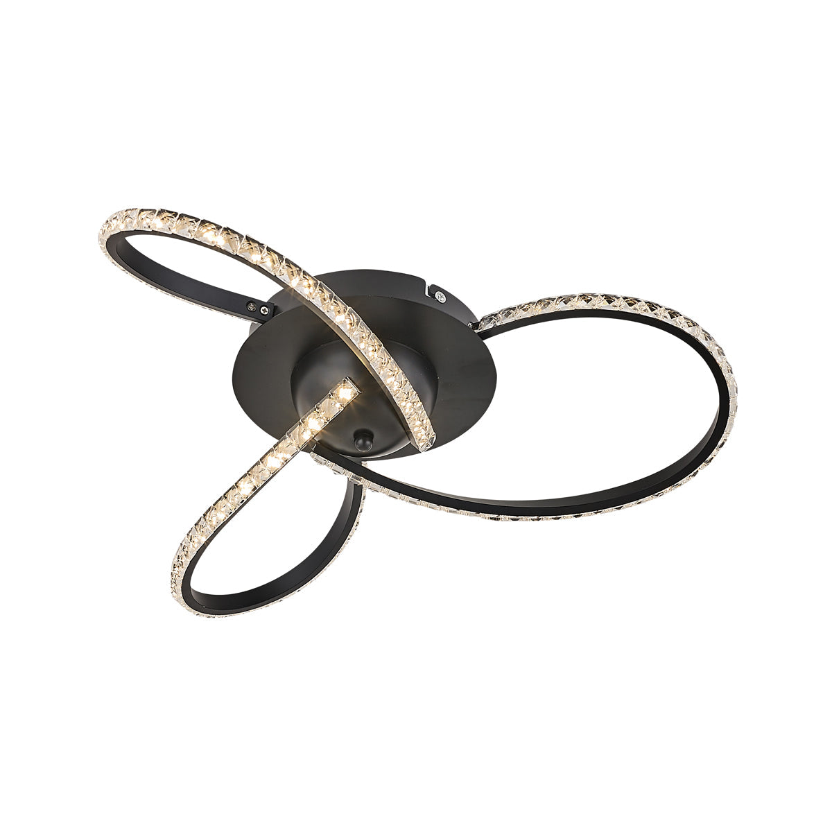 Irie Dimmable 3 Lights LED Ceiling Light - Black - Image 2