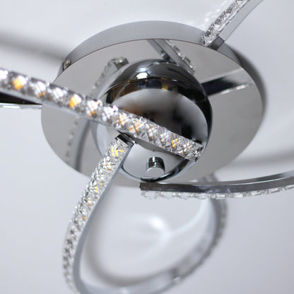 Irie Dimmable 3 Lights LED Ceiling Light - Chrome - Image 3