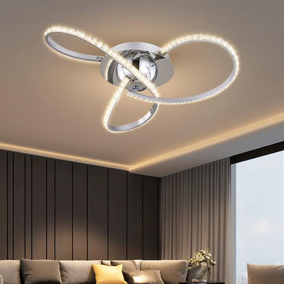 Irie Dimmable 3 Lights LED Ceiling Light - Chrome - Image 5