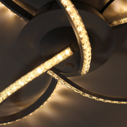 Irie Dimmable 3 Lights LED Ceiling Light - White - Image 9