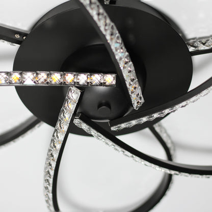 Irie Dimmable 5 Lights LED Ceiling Light - Black - Image 3