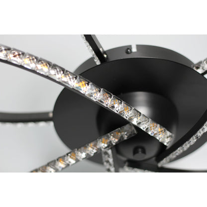 Irie Dimmable 5 Lights LED Ceiling Light - Black - Image 5
