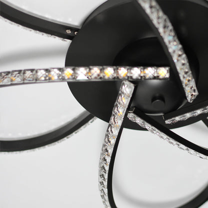 Irie Dimmable 5 Lights LED Ceiling Light - Black - Image 6