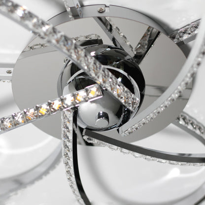 Irie Dimmable 5 Lights LED Ceiling Light - Chrome - Image 3