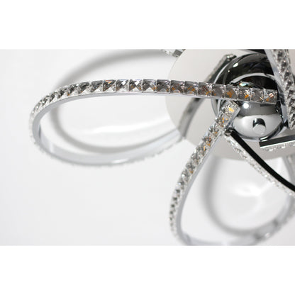 Irie Dimmable 5 Lights LED Ceiling Light - Chrome - Image 5