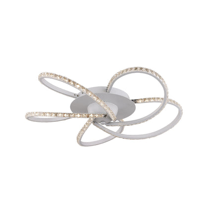 Irie Dimmable 5 Lights LED Ceiling Light - White