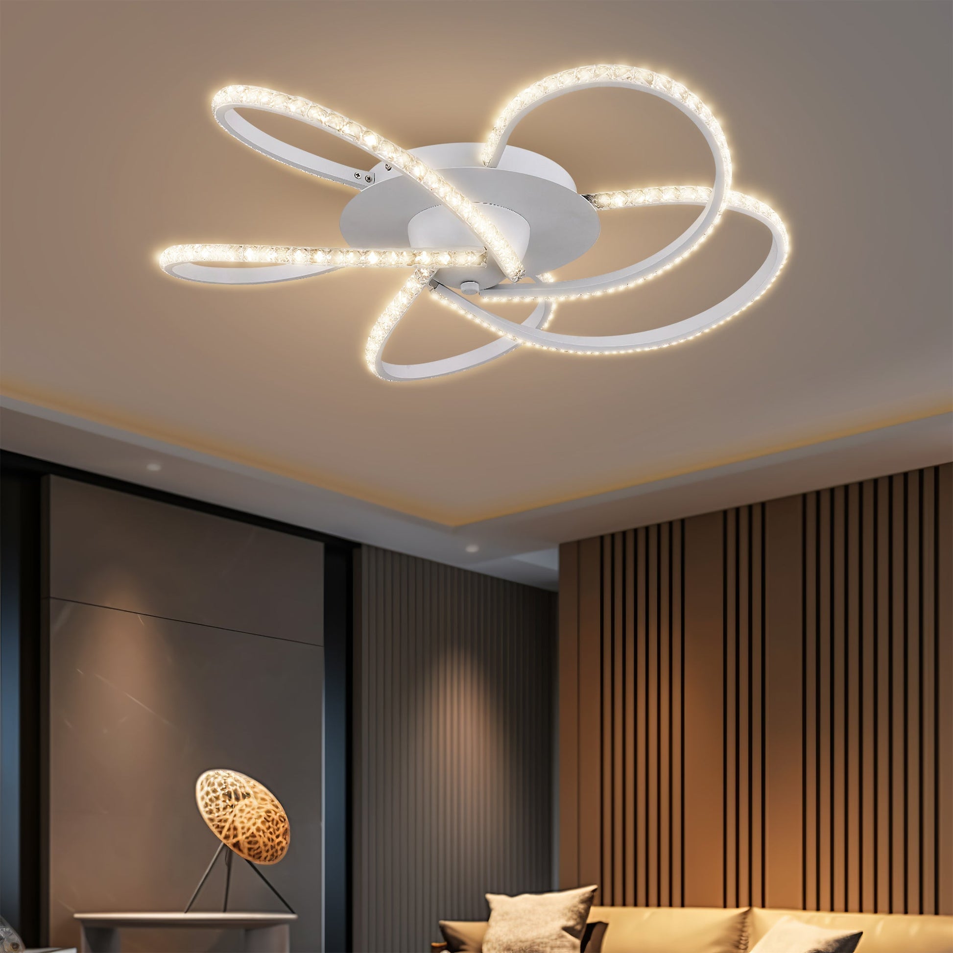 Irie Dimmable 5 Lights LED Ceiling Light - White - Image 7