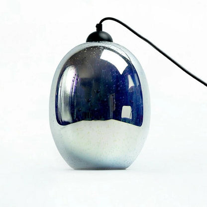 Moravian Glass Oval Pendant Light - Copper - Image 2
