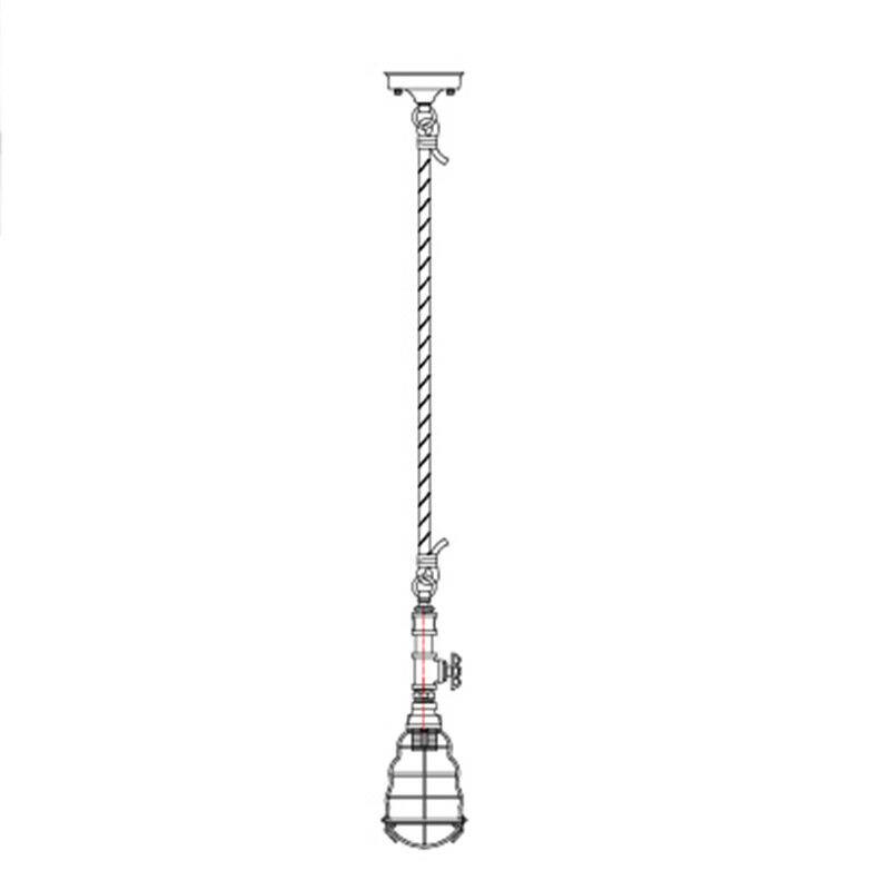 Vantage Pipe Pendant Light - Rusty - Image 6