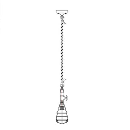Vantage Pipe Pendant Light - Rusty - Image 6