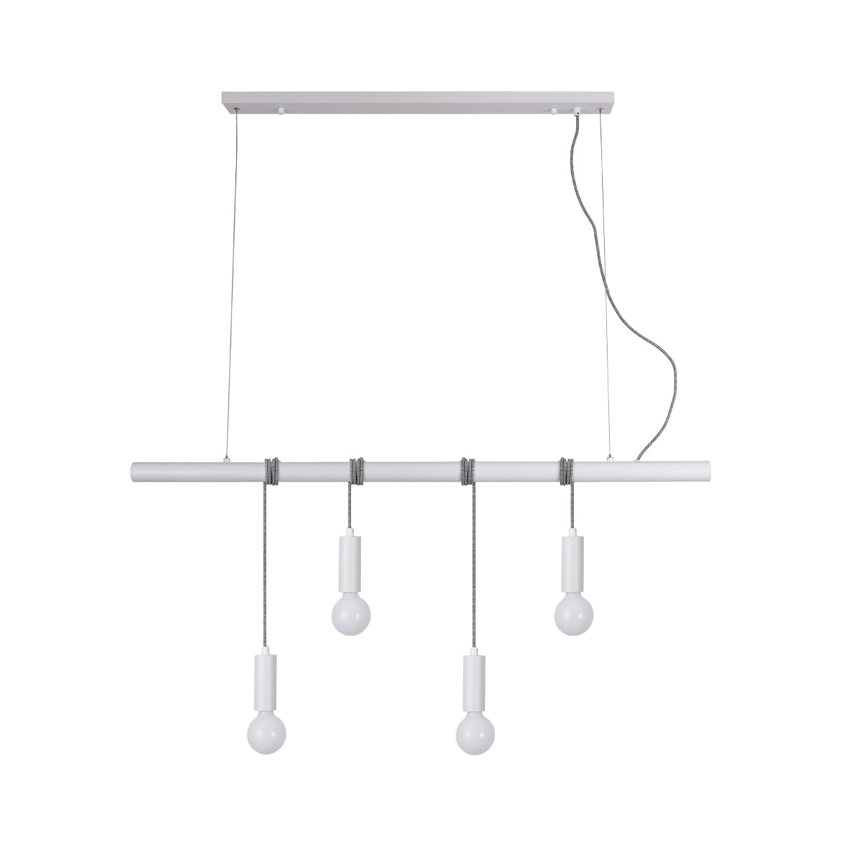 Bikkel 4 Lights Pendant Light - White - Image 3