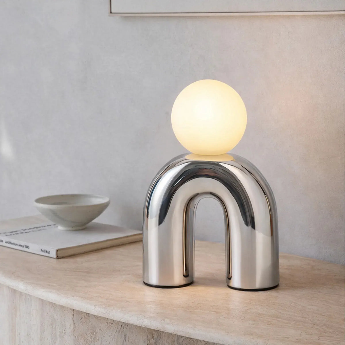 Mila Table Lamp - Chrome - Image 7