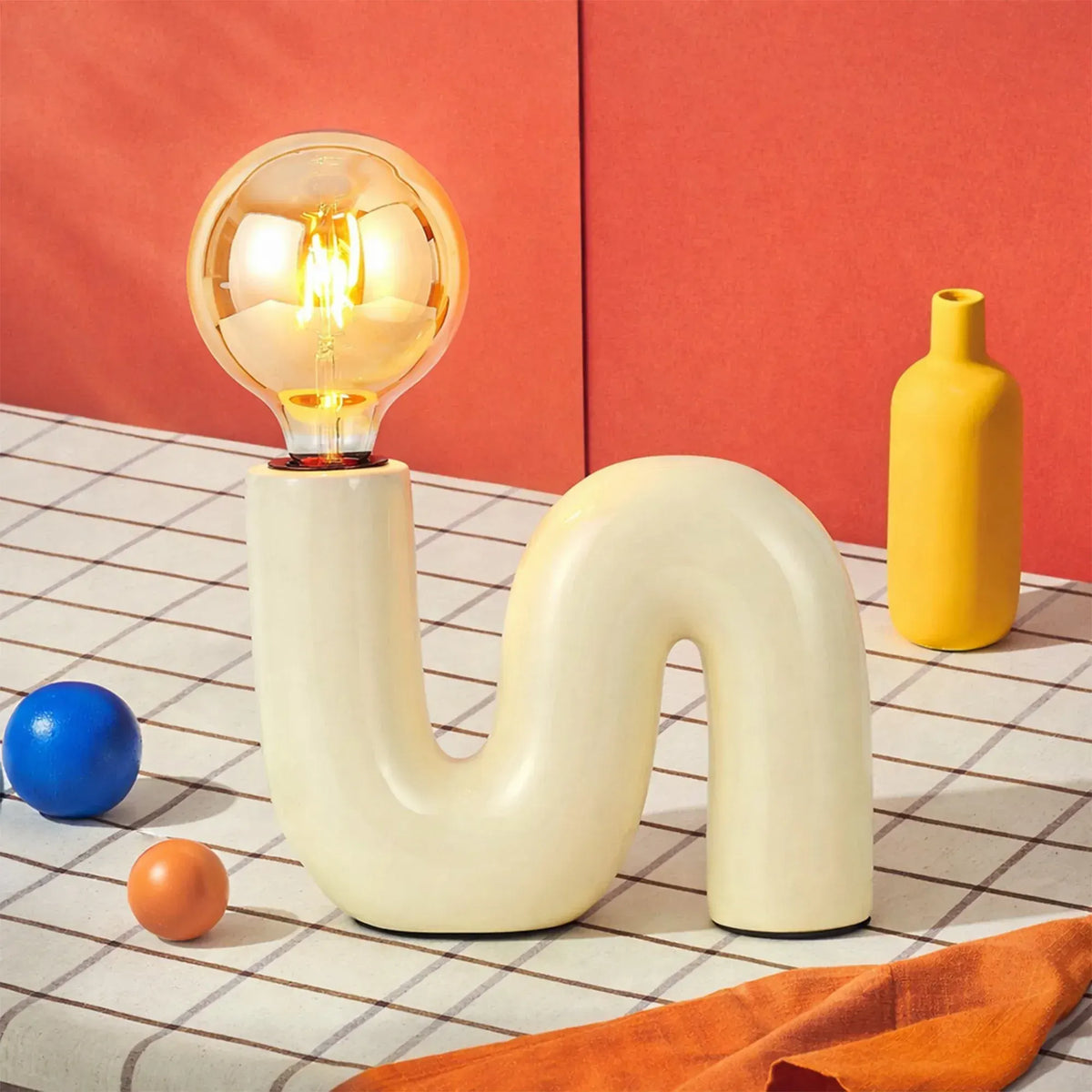 Millie Table Lamp - Cream - Image 2