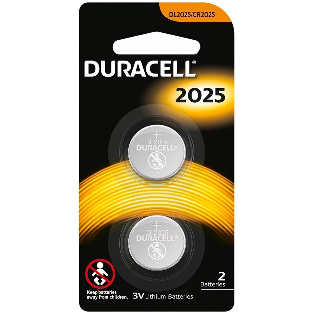 2x Duracell CR2025 Batteries Lithium 3V Battery Security 2025 - Image 2