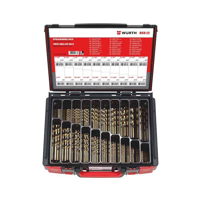 Wurth 135-Piece Twist Drill Bit Assortment in System Box - Image 2