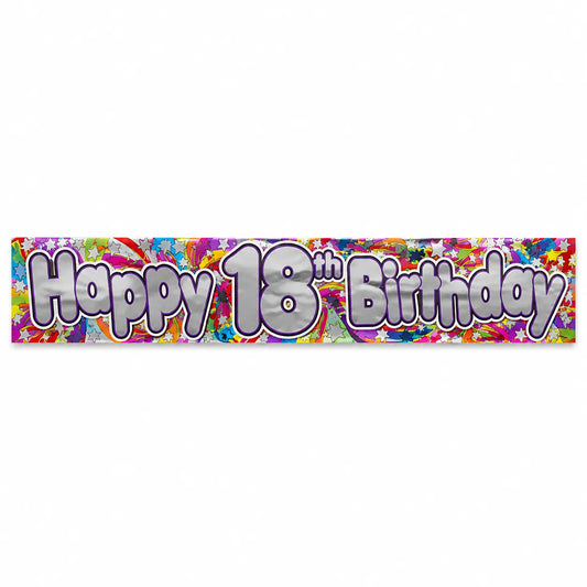 2.6m Happy 18th Birthday Party Banner