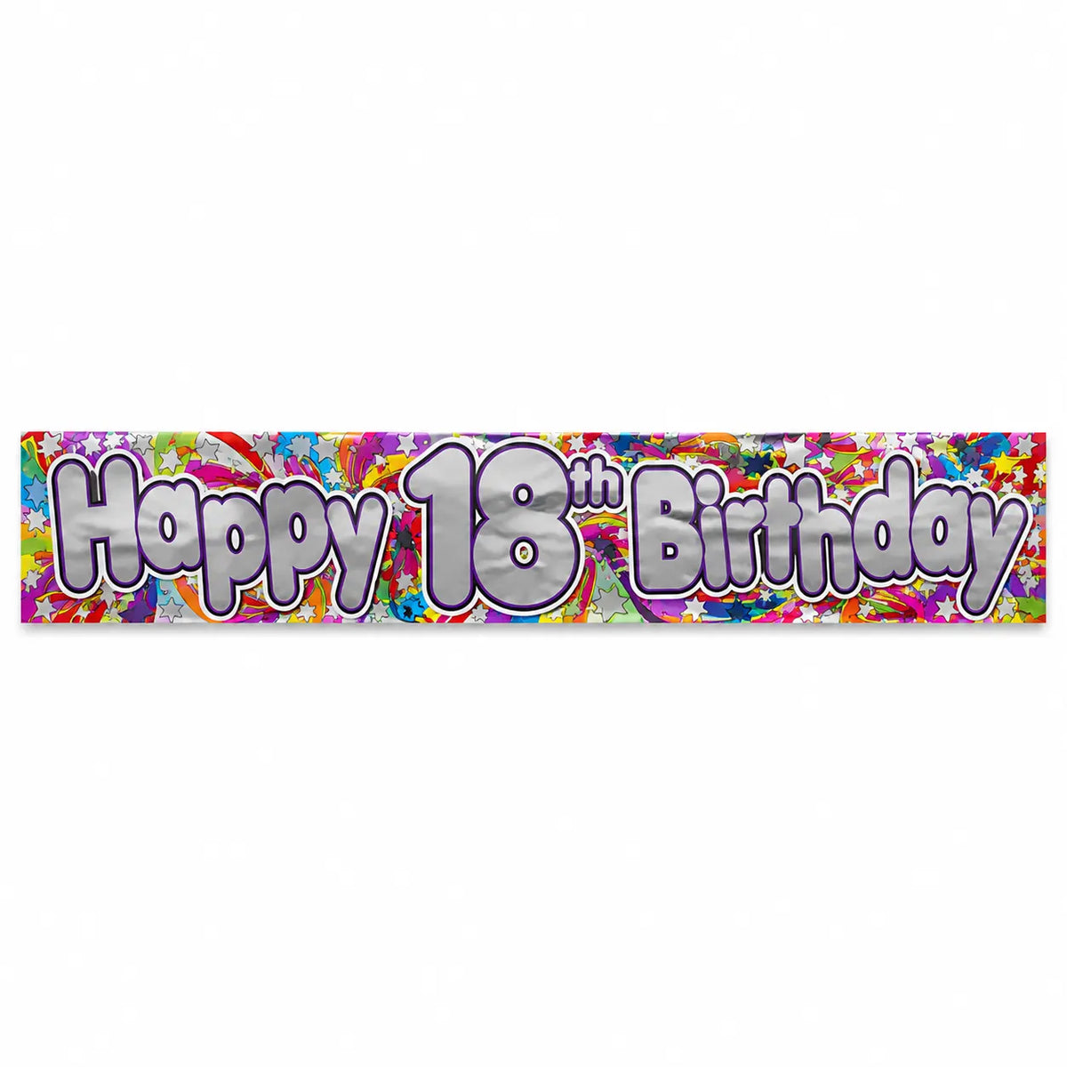 2.6m Happy 18th Birthday Party Banner - Image 2