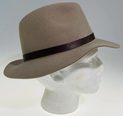 Goorin Bros Desert Rider Wool Fedora Hat Western Cowboy Style - Tan - Image 3