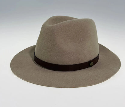 Goorin Bros Desert Rider Wool Fedora Hat Western Cowboy Style - Tan - Image 7