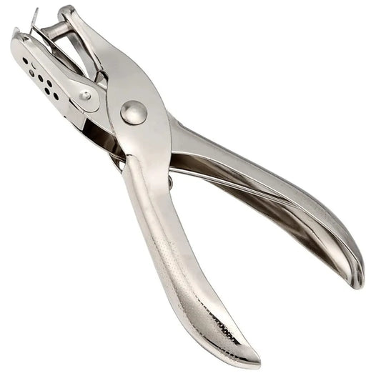 Single Paper Hole Punch Handheld Plier in Stainless Steel Puncher 6mm
