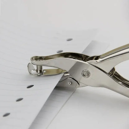Single Paper Hole Punch Handheld Plier in Stainless Steel Puncher 6mm - Image 5