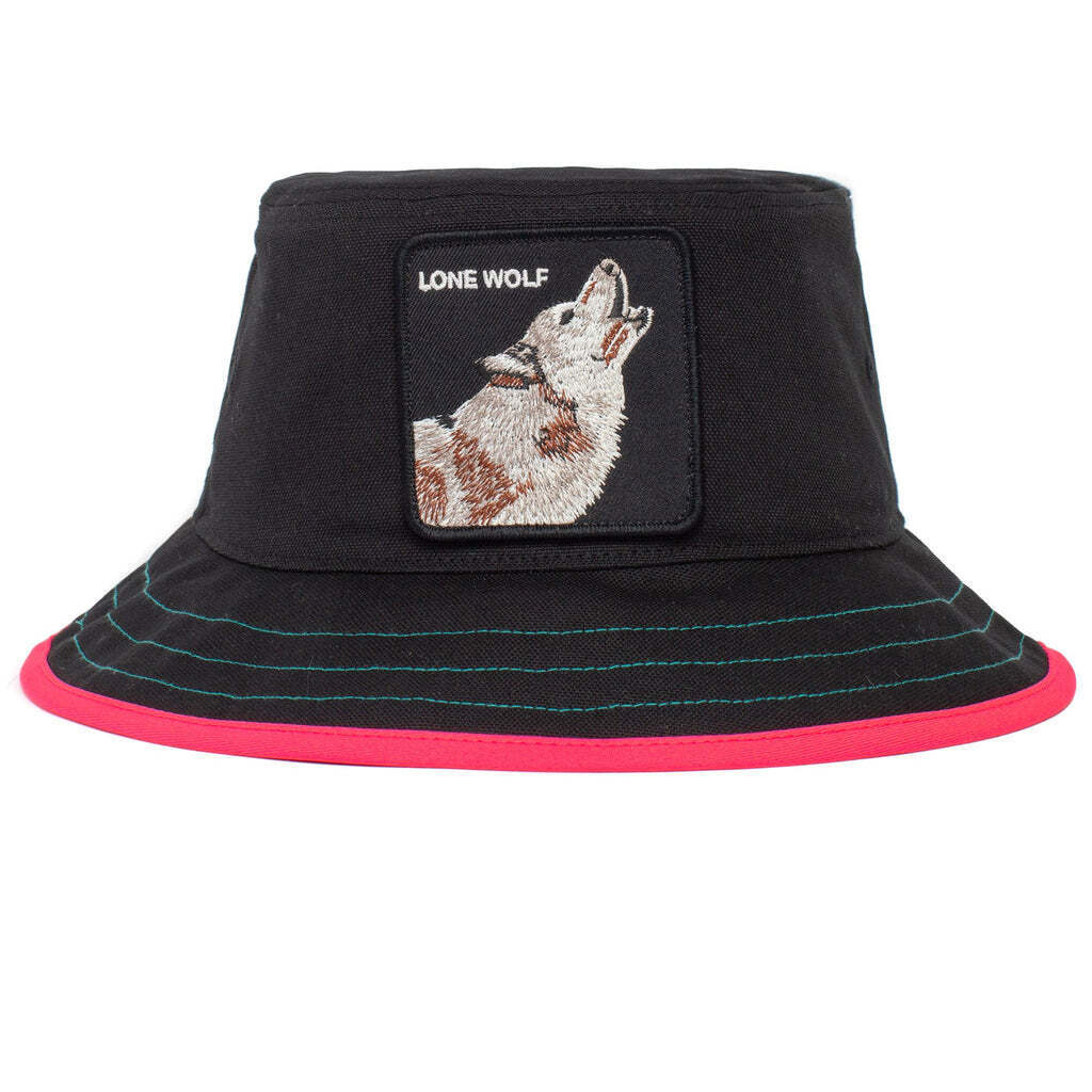 Goorin Bros Costa Lobo Bucket Hat 100% Cotton Animal Series - Black - L - Image 2