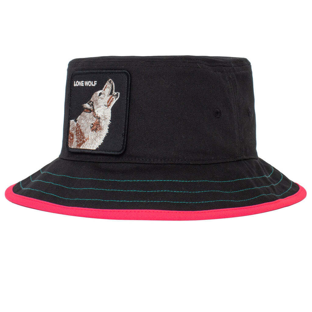 Goorin Bros Costa Lobo Bucket Hat 100% Cotton Animal Series - Black - L - Image 3