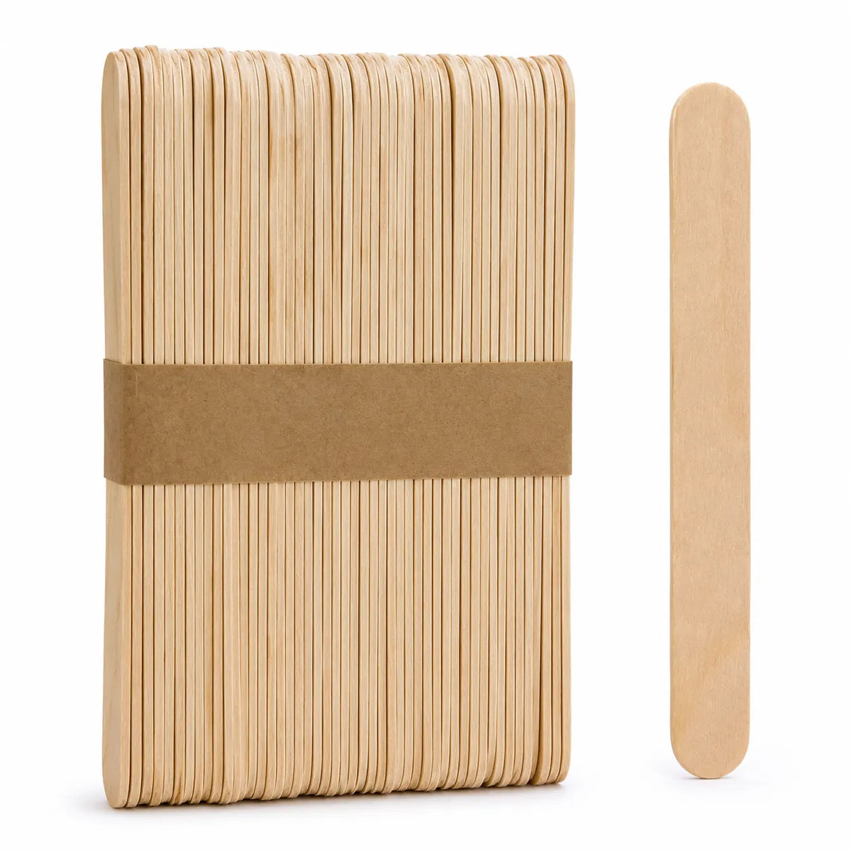 50x Natural Wooden Craft Sticks 150mm for Arts, Crafts and School Projects - Image 2