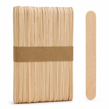 50x Natural Wooden Craft Sticks 150mm for Arts, Crafts and School Projects - Image 2