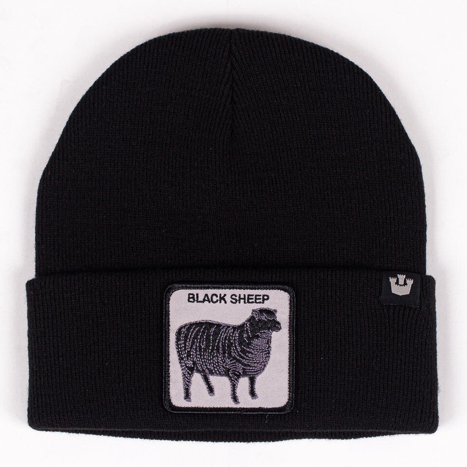 Goorin Sheep for Brains Beanie Hat Warm Winter Ski Animal Series - Black - Image 2