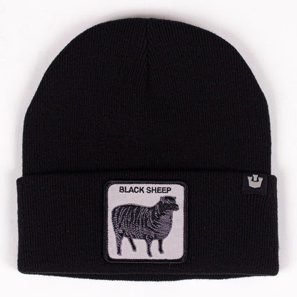 Goorin Sheep for Brains Beanie Hat Warm Winter Ski Animal Series - Black - Image 2