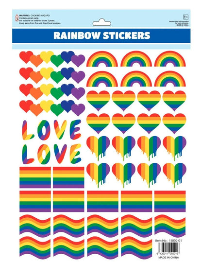 50pcs LGBT Rainbow Stickers Love Heart Funny Skateboard Laptop Vinyl Decal - Image 2