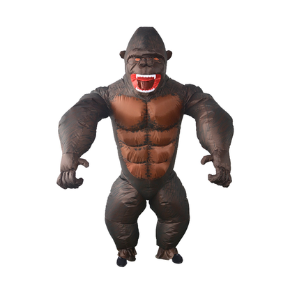 Adult Gorilla Fan Inflatable Halloween Party Costume Suit Monkey Ape King Kong Animal - Image 2