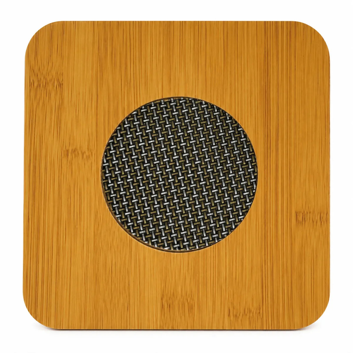 Bamboo Heat Pad Trivet Mat for Cookware & Serving Dishes w/ Woven Centre (195x195x5mm)
