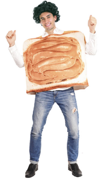 Adult Peanut Butter Costume Halloween Oktoberfest Sandwich Party Funny Outfit - Image 3