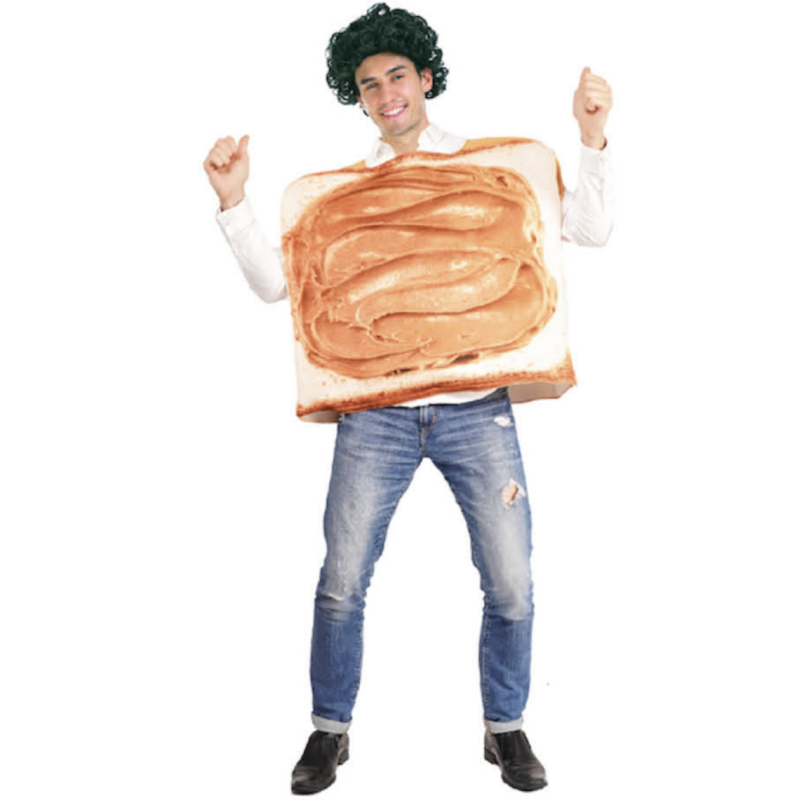 Adult Peanut Butter Costume Halloween Oktoberfest Sandwich Party Funny Outfit - Image 4