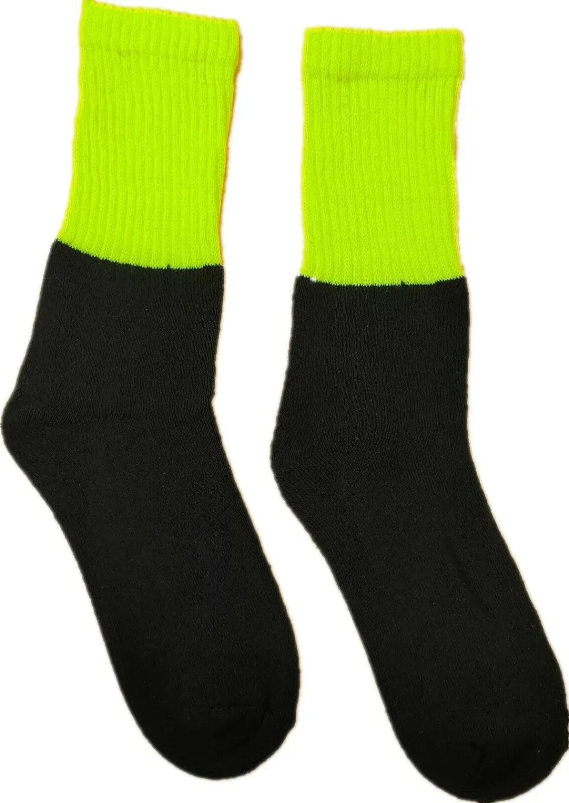12x Pairs HI VIS SOCKS Workwear Work Safety Tradie High Visibility Fluro - Assorted Colours - Image 5