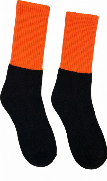 12x Pairs HI VIS SOCKS Workwear Work Safety Tradie High Visibility Fluro - Assorted Colours - Image 6