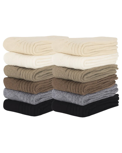 12 Pairs WOOL BLEND SOCKS Ladies Womens Thick Soft Work Thermal Warm Winter BULK - Image 2