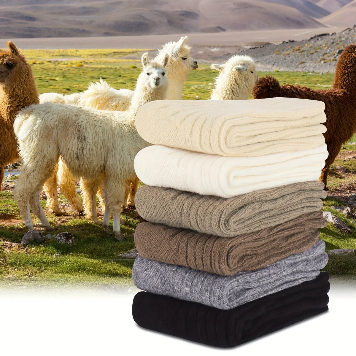 12 Pairs WOOL BLEND SOCKS Ladies Womens Thick Soft Work Thermal Warm Winter BULK - Image 5