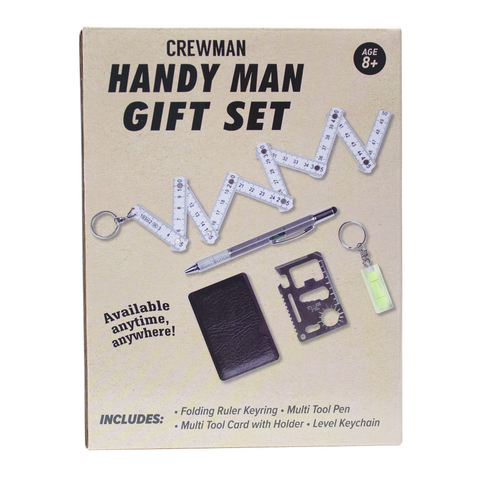 Handyman Gift Set Multi-Tool Keychain Level Ruler & Pen - Image 2