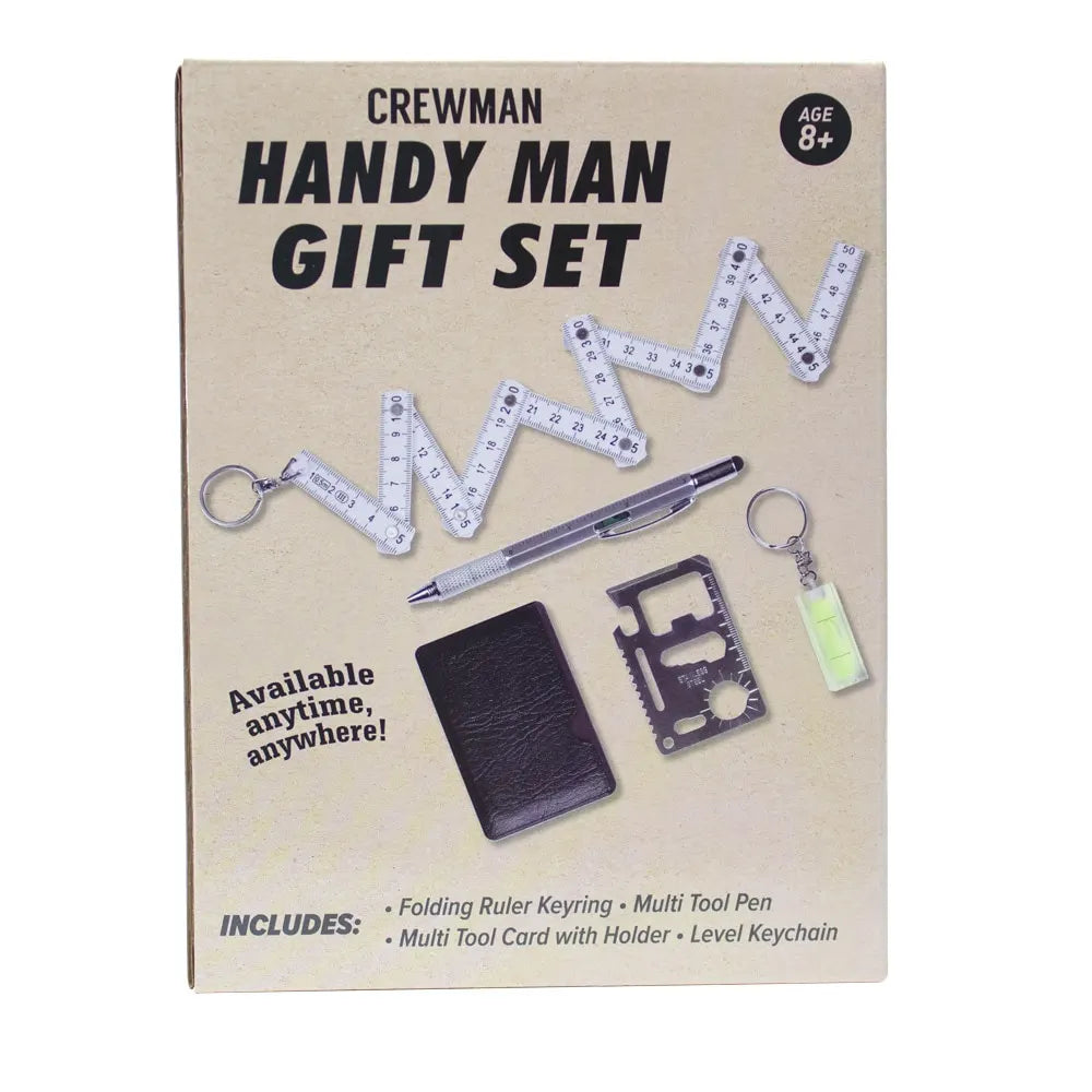 Handyman Gift Set Multi-Tool Keychain Level Ruler & Pen - Image 2