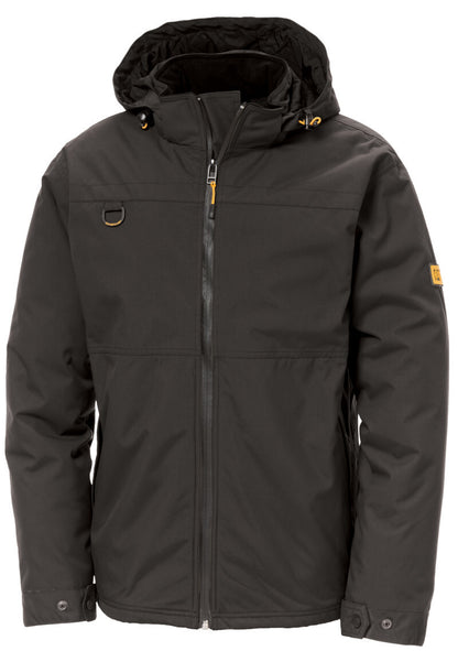 Caterpillar Mens Waterproof Zip Jacket w Hood Chinook CAT Winter Ski in Black - 3XL
