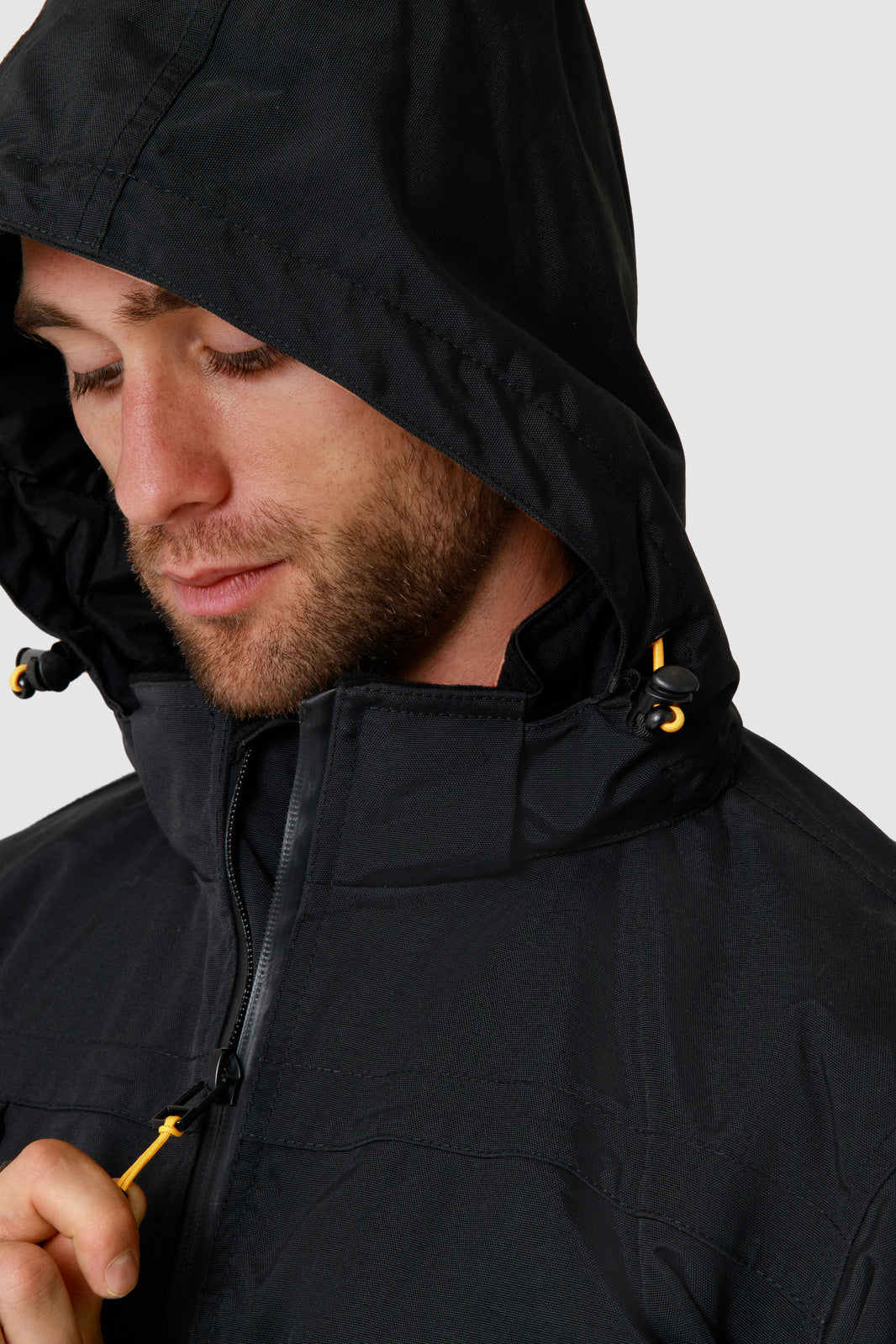 Caterpillar Mens Waterproof Zip Jacket w Hood Chinook CAT Winter Ski in Black - 3XL - Image 4