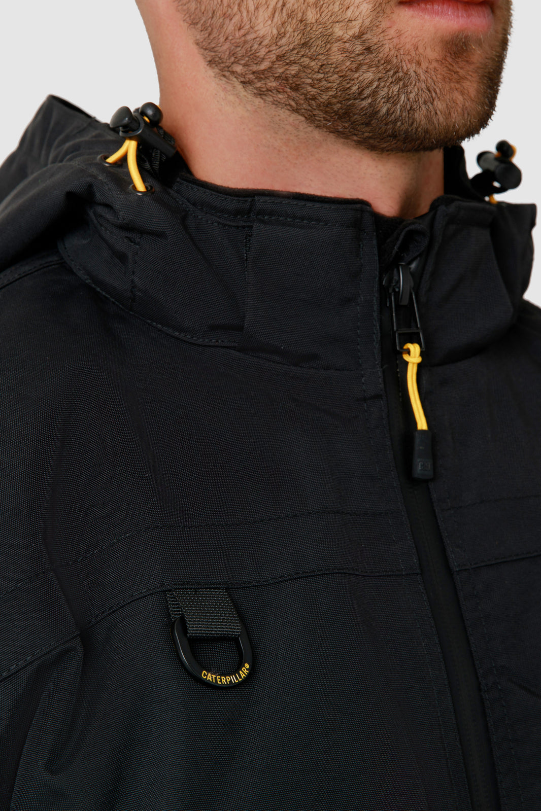 Caterpillar Mens Waterproof Zip Jacket w Hood Chinook CAT Winter Ski in Black - 3XL - Image 5