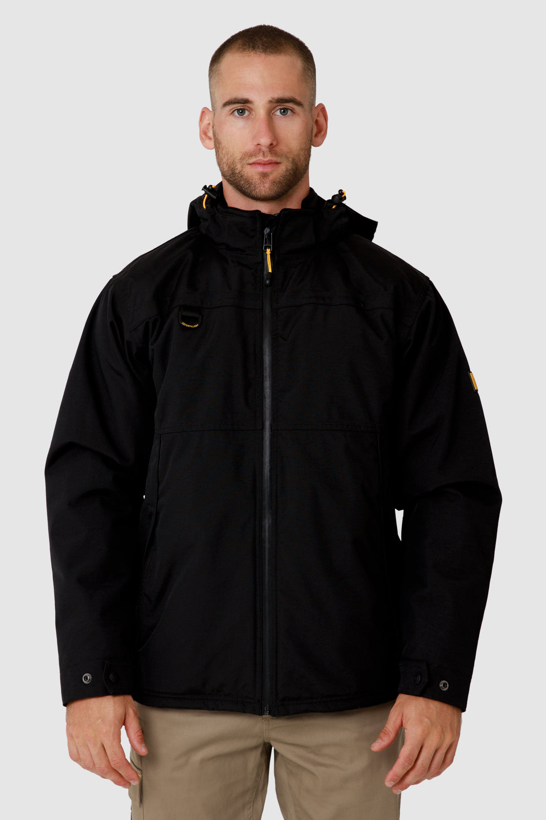 Caterpillar Mens Waterproof Zip Jacket w Hood Chinook CAT Winter Ski in Black - 3XL - Image 9