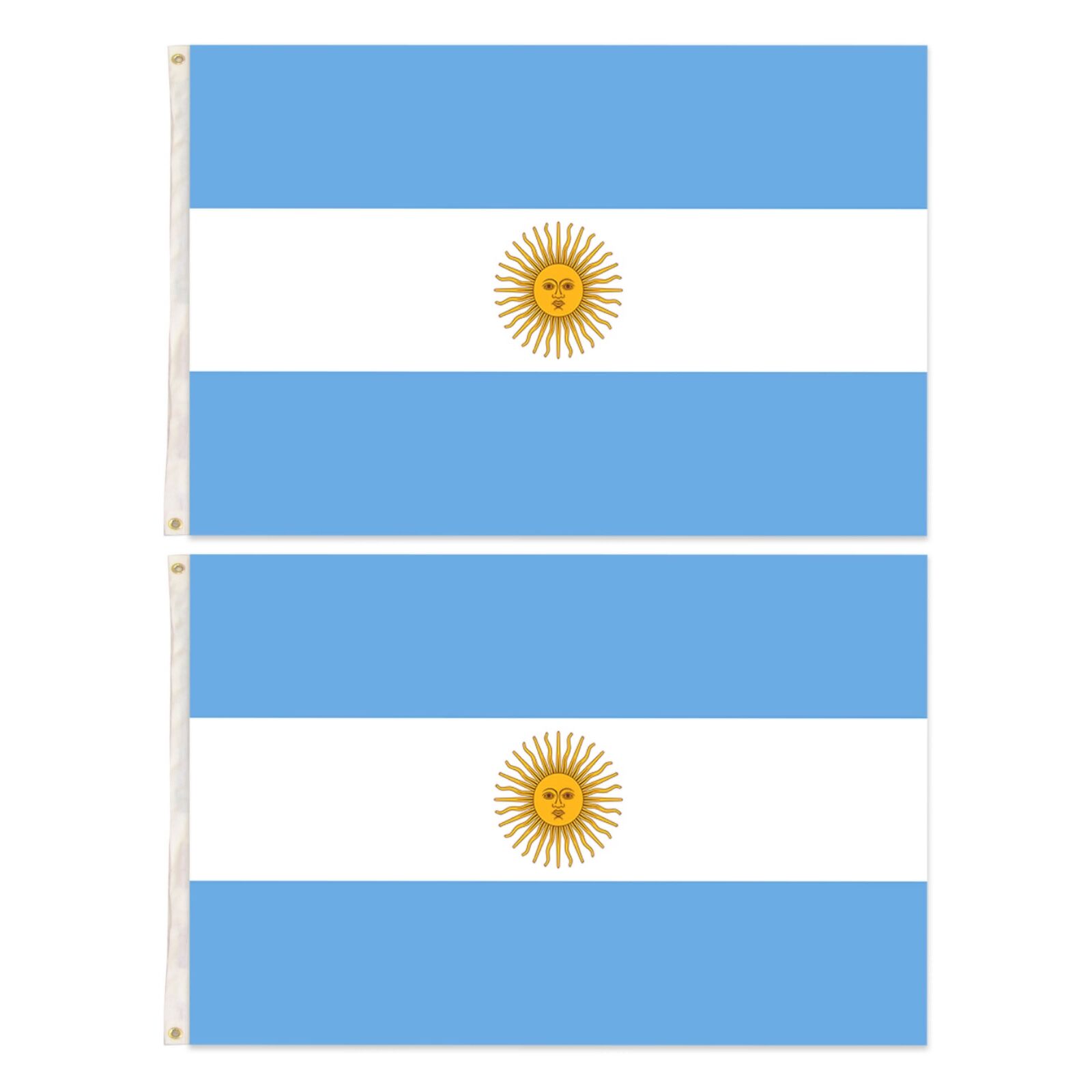 2x Argentina Country Flags Heavy Duty Argentine Argentinian - 150cm x 90cm - Image 3